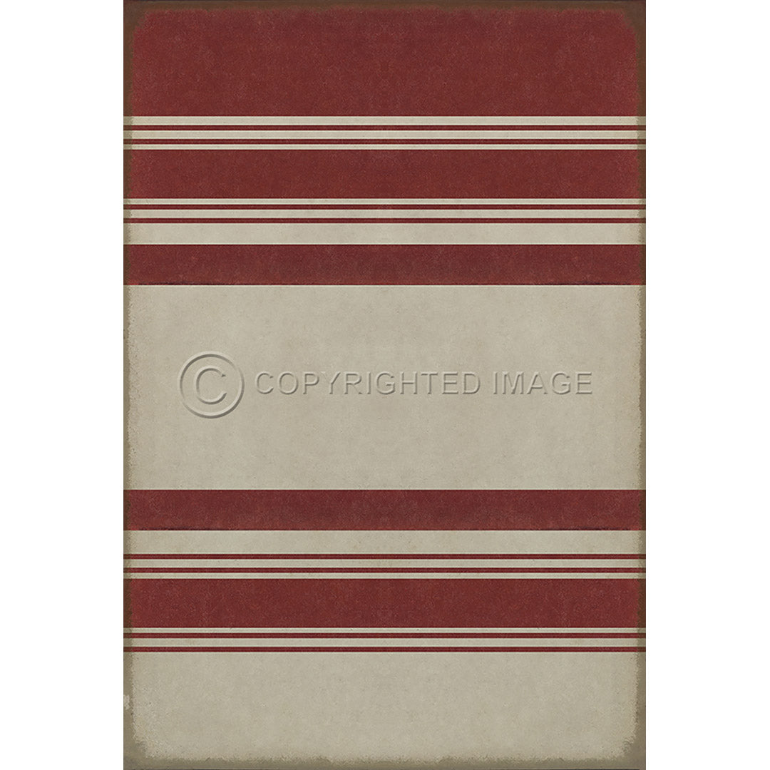 Pattern 50 Organic Stripes Red and White    38x56