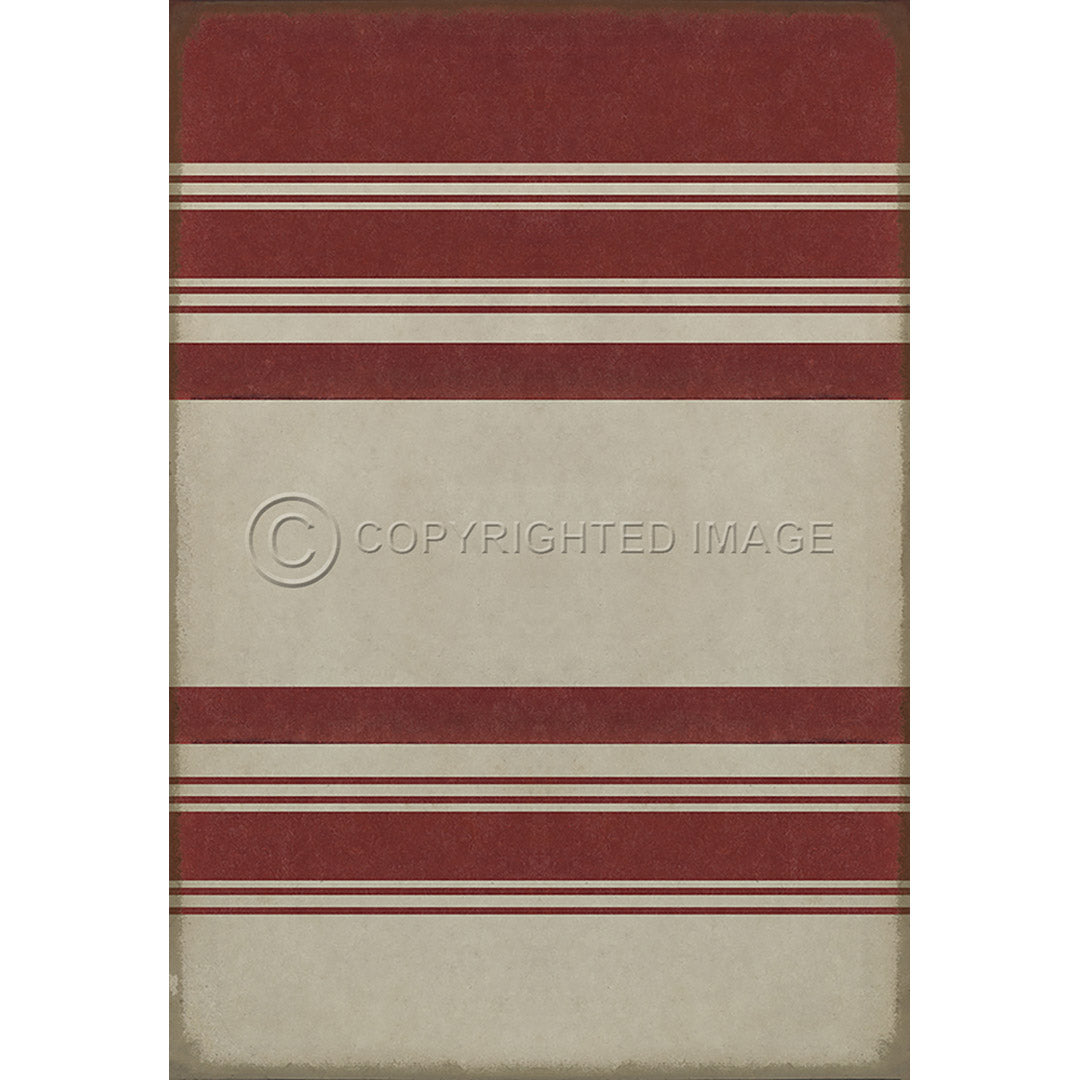 Pattern 50 Organic Stripes Red and White    70x102
