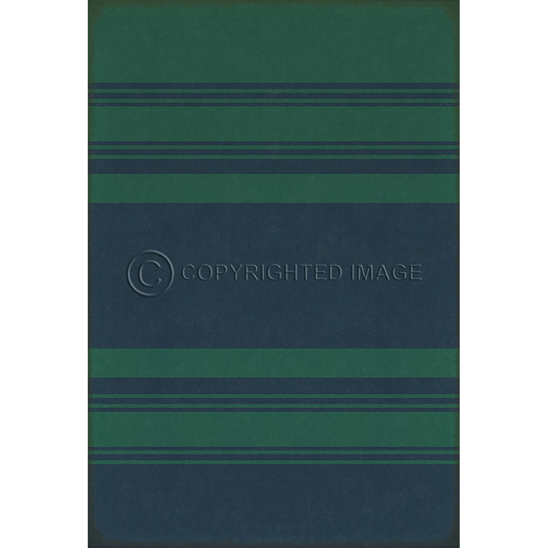 Pattern 50 Organic Stripes Teal and Blue    38x56