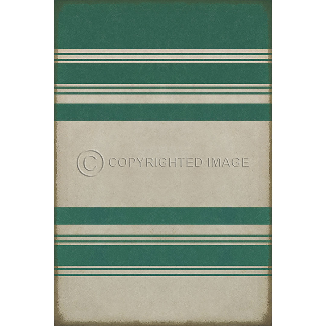 Pattern 50 Organic Stripes Teal and White    120x120