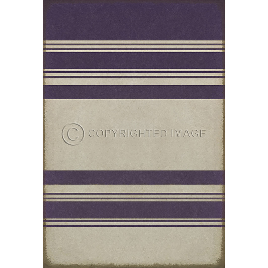 Pattern 50 Organic Stripes White and Purple    38x56