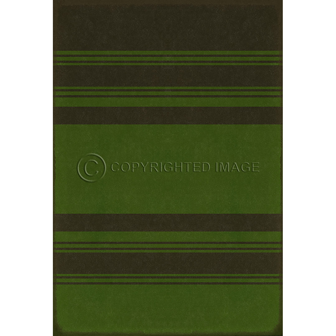 Pattern 50 Organic Stripes Black and Green    52x76
