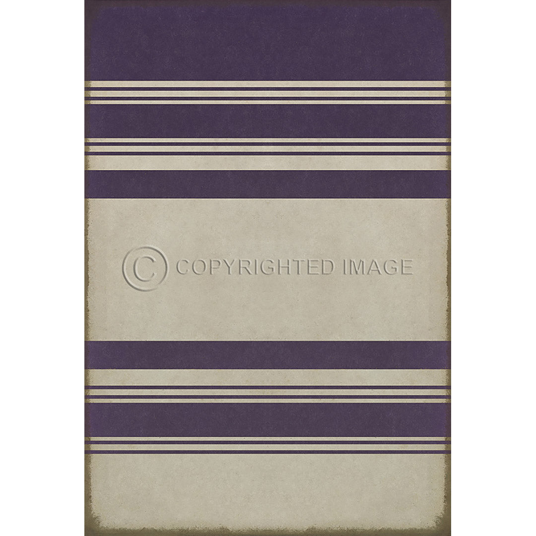 Pattern 50 Organic Stripes White and Purple    52x76