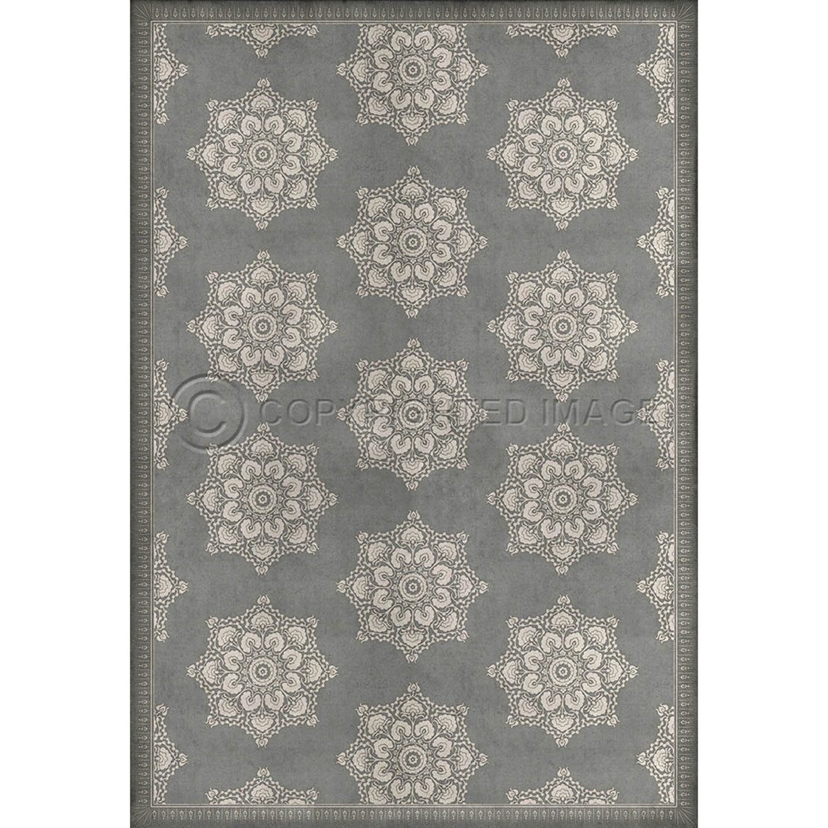 Indian Loop  Pewter and Flax 120x175