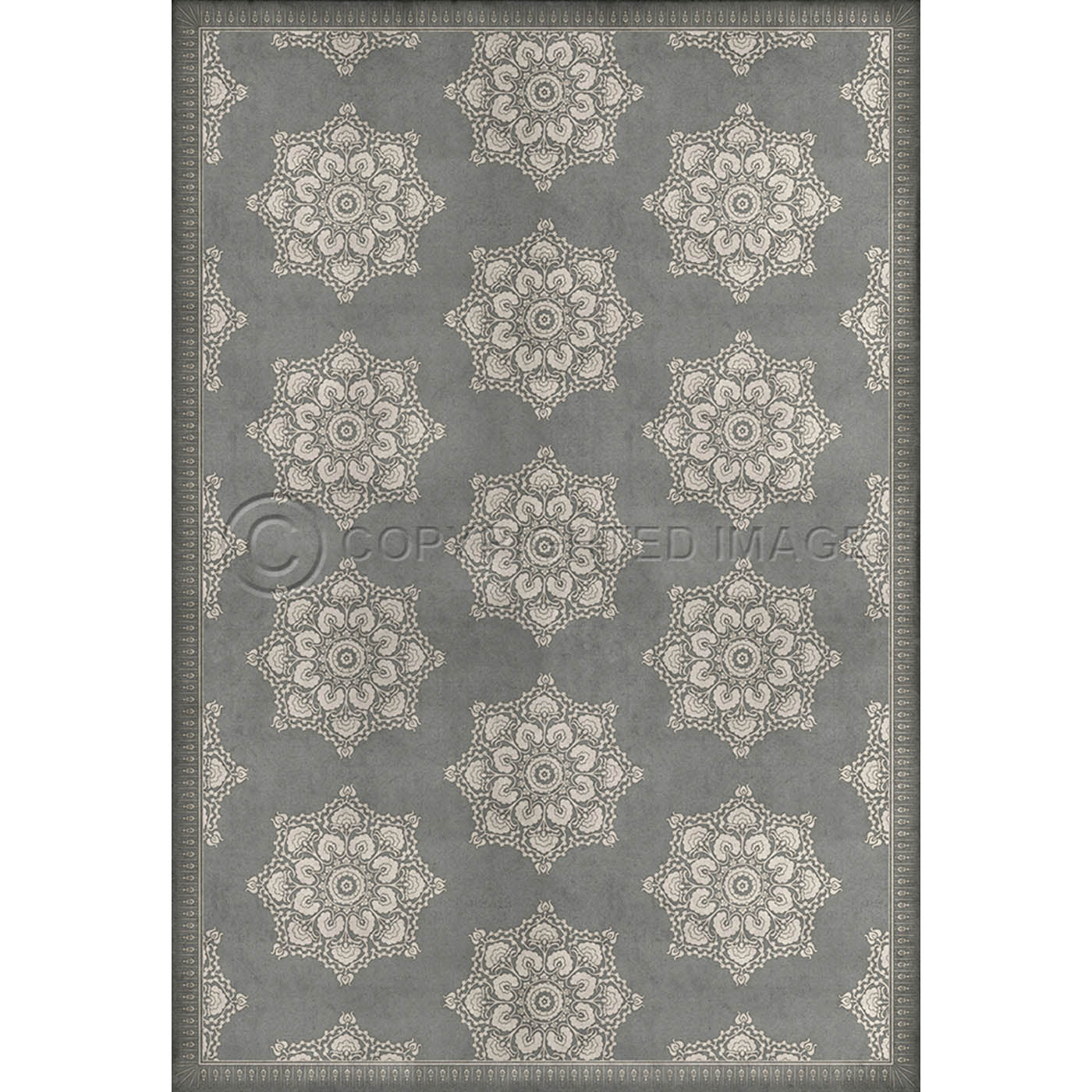 Indian Loop  Pewter and Flax 120x120