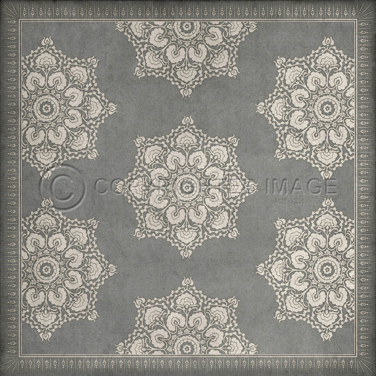 Indian Loop  Pewter and Flax 72x72