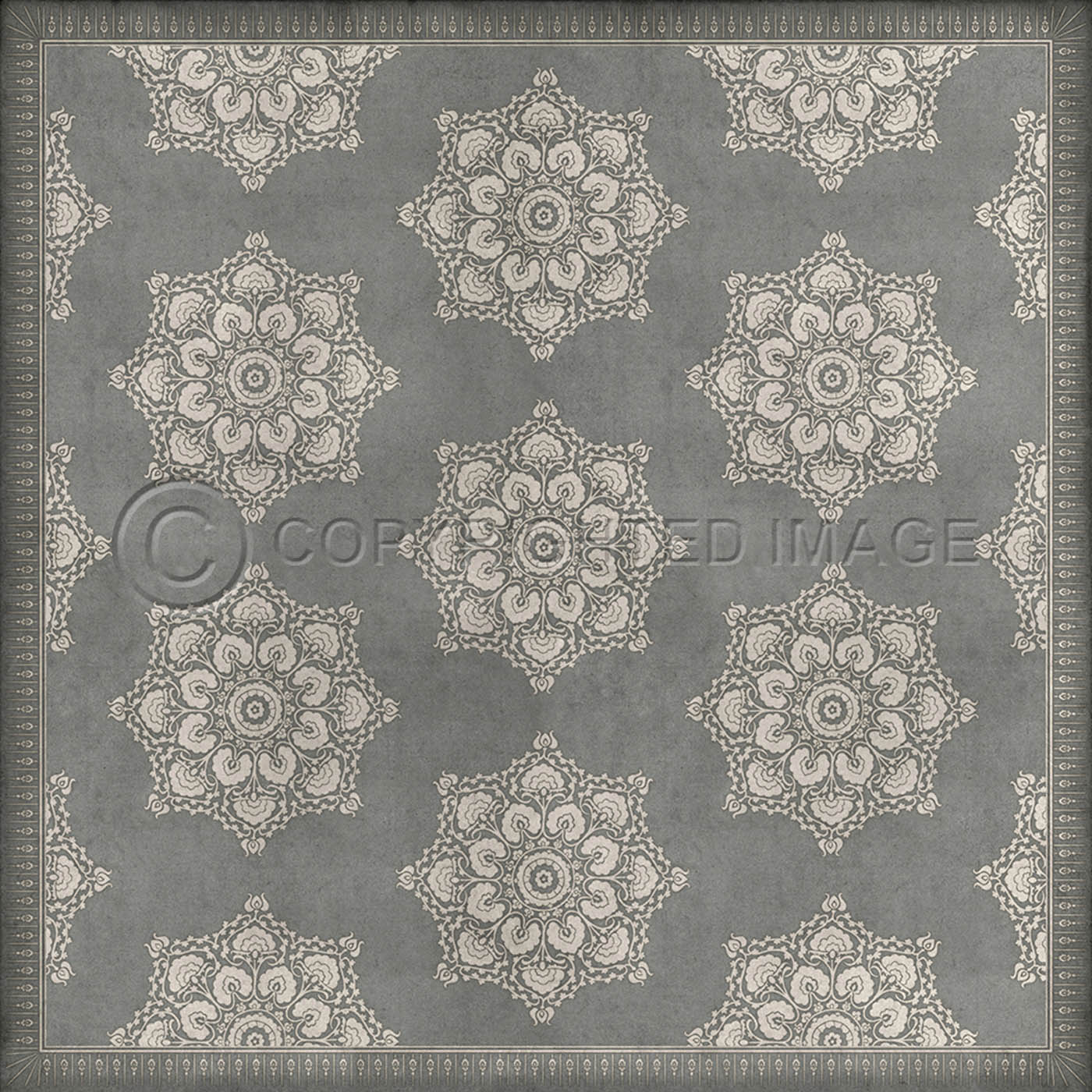 Indian Loop  Pewter and Flax 120x120