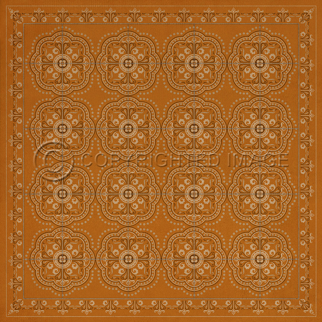 Pattern 28 Orange Bandana       36x36