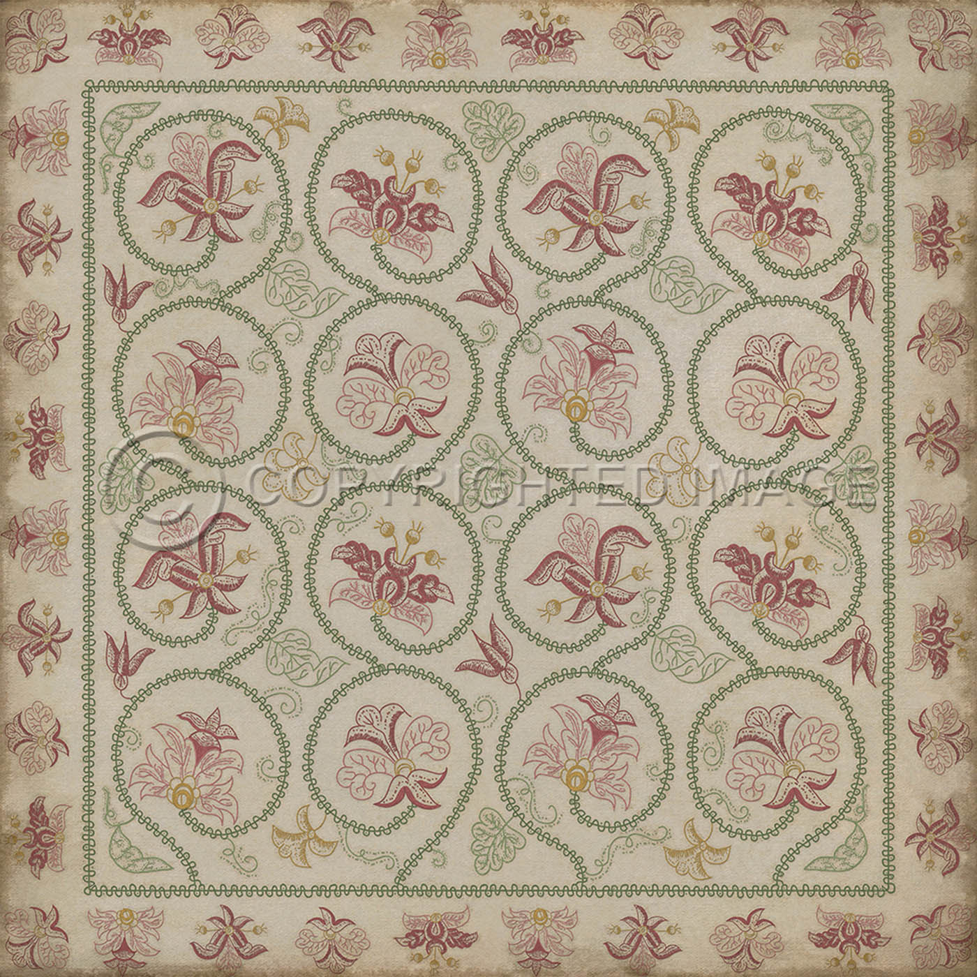 Crewelwork Rose Campion 120x120