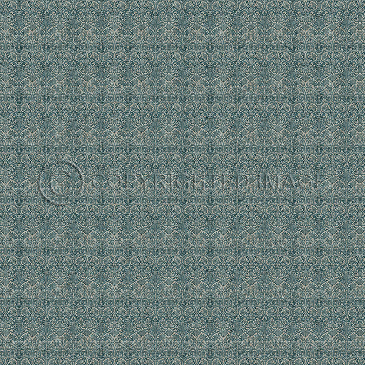 Bluebell Cobalt and Linen 96x96