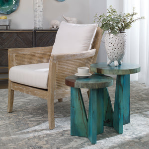 Nadette Blue Nesting Tables, S/2