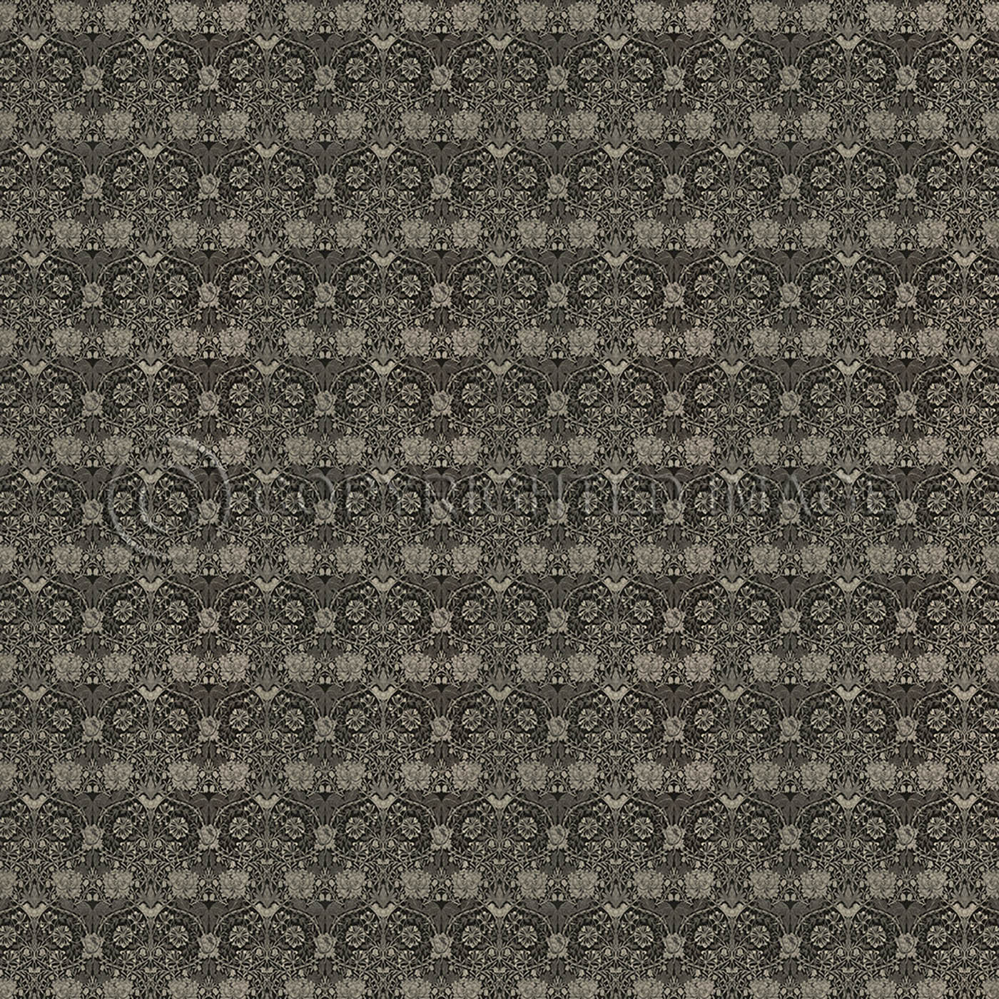 Honeysuckle and Tulip Black 120x120