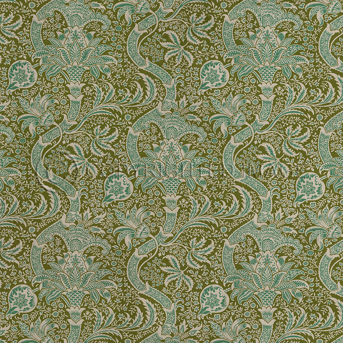 Indian Olive and Teal 72x72