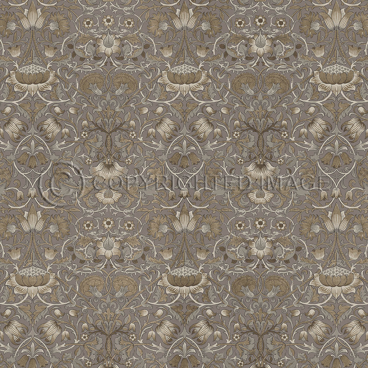 Lodden Taupe and Gold 36x36