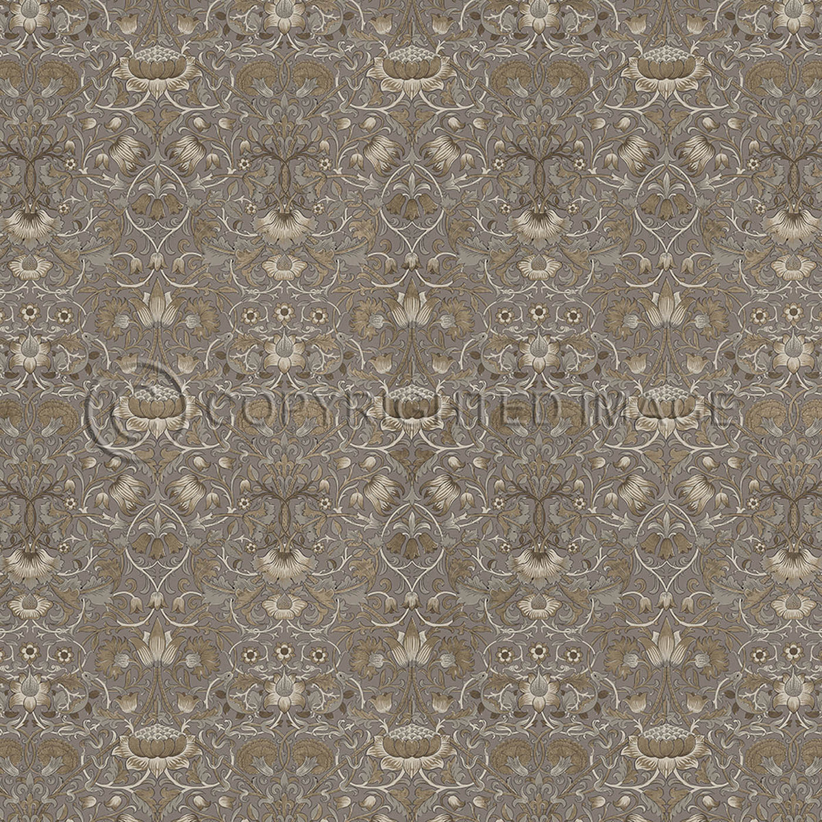 Lodden Taupe and Gold 48x48