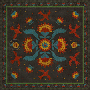 Applique Gossip of Swallows 120x120