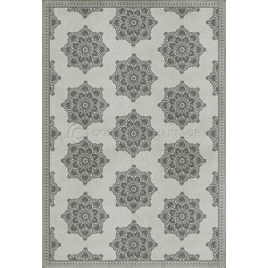 Indian Loop  Linen and Charcoal 120x120