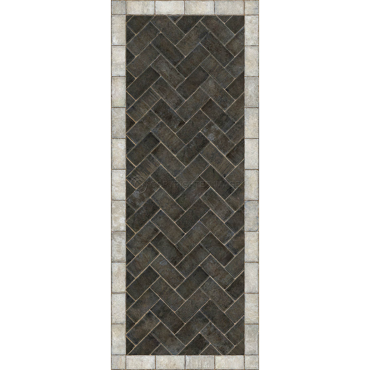 Herringbone Pewterware 36x90