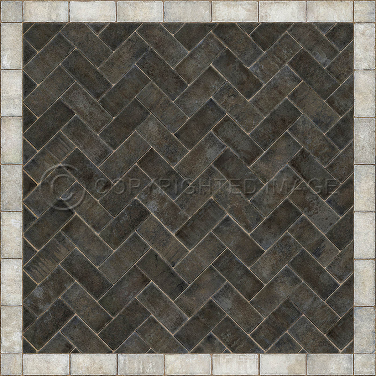 Herringbone Pewterware 60x60