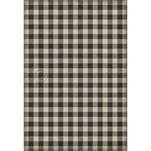 Gingham Canvas Black 120x120