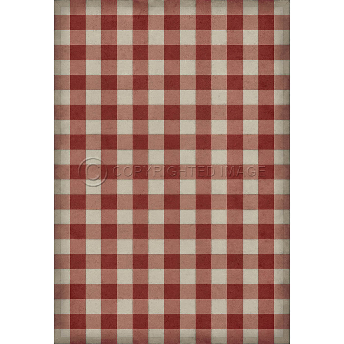 Gingham Canvas Red 52x76
