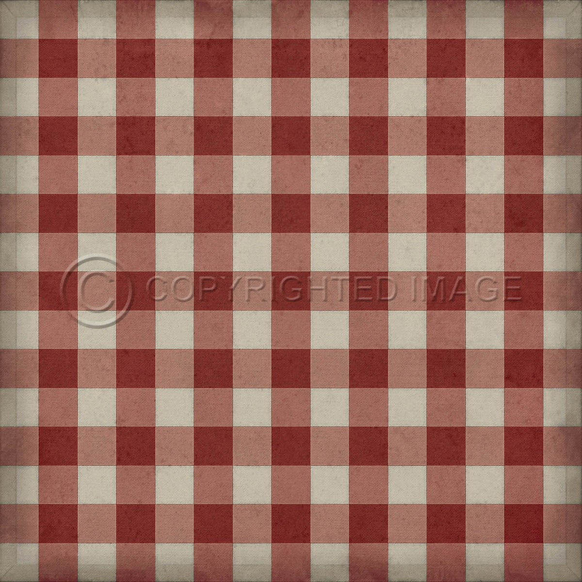 Gingham Canvas Red 72x72