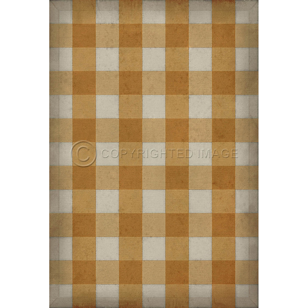 Gingham Canvas Yellow 38x56