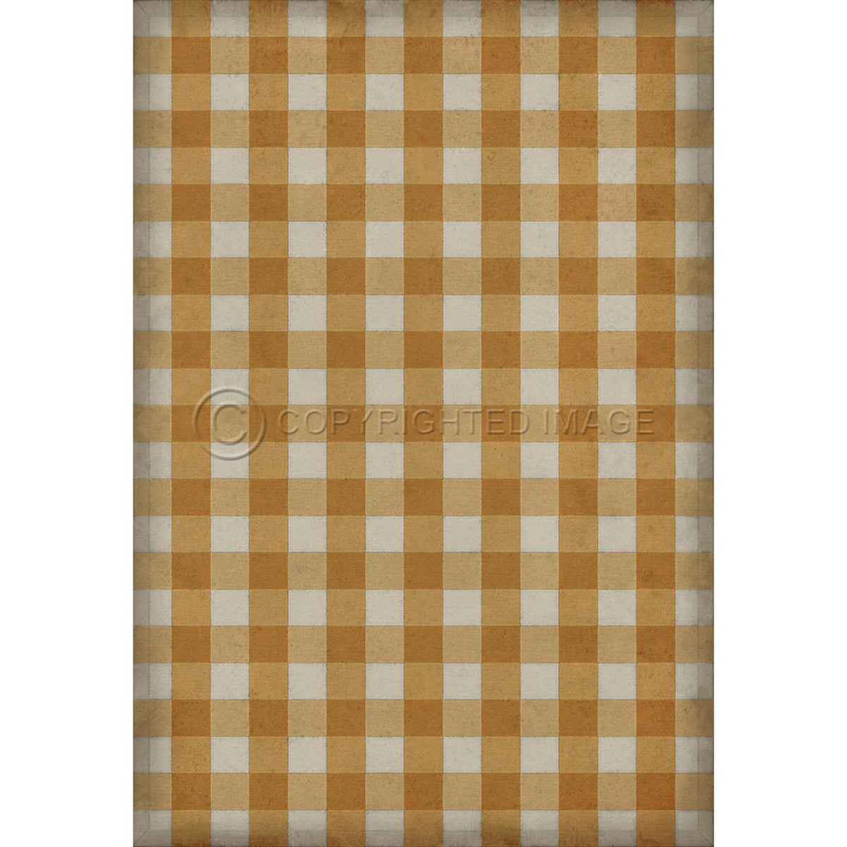 Gingham Canvas Yellow 70x102