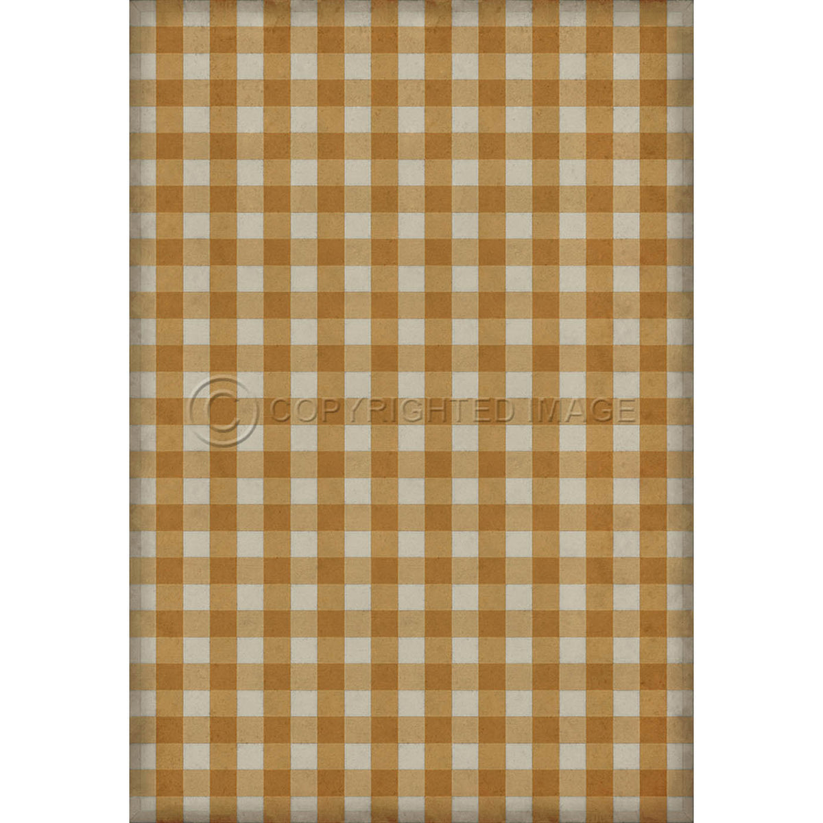 Gingham Canvas Yellow 120x175
