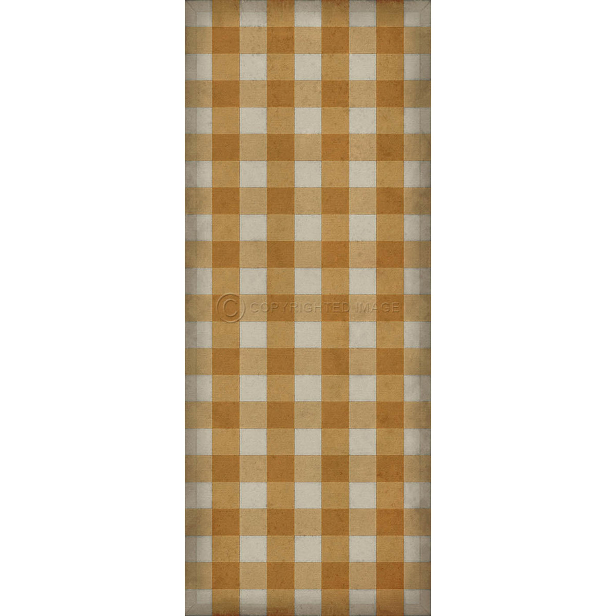 Gingham Canvas Yellow 36x90
