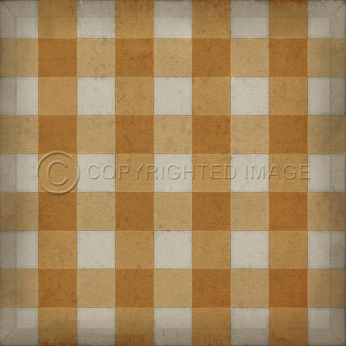 Gingham Canvas Yellow 36x36