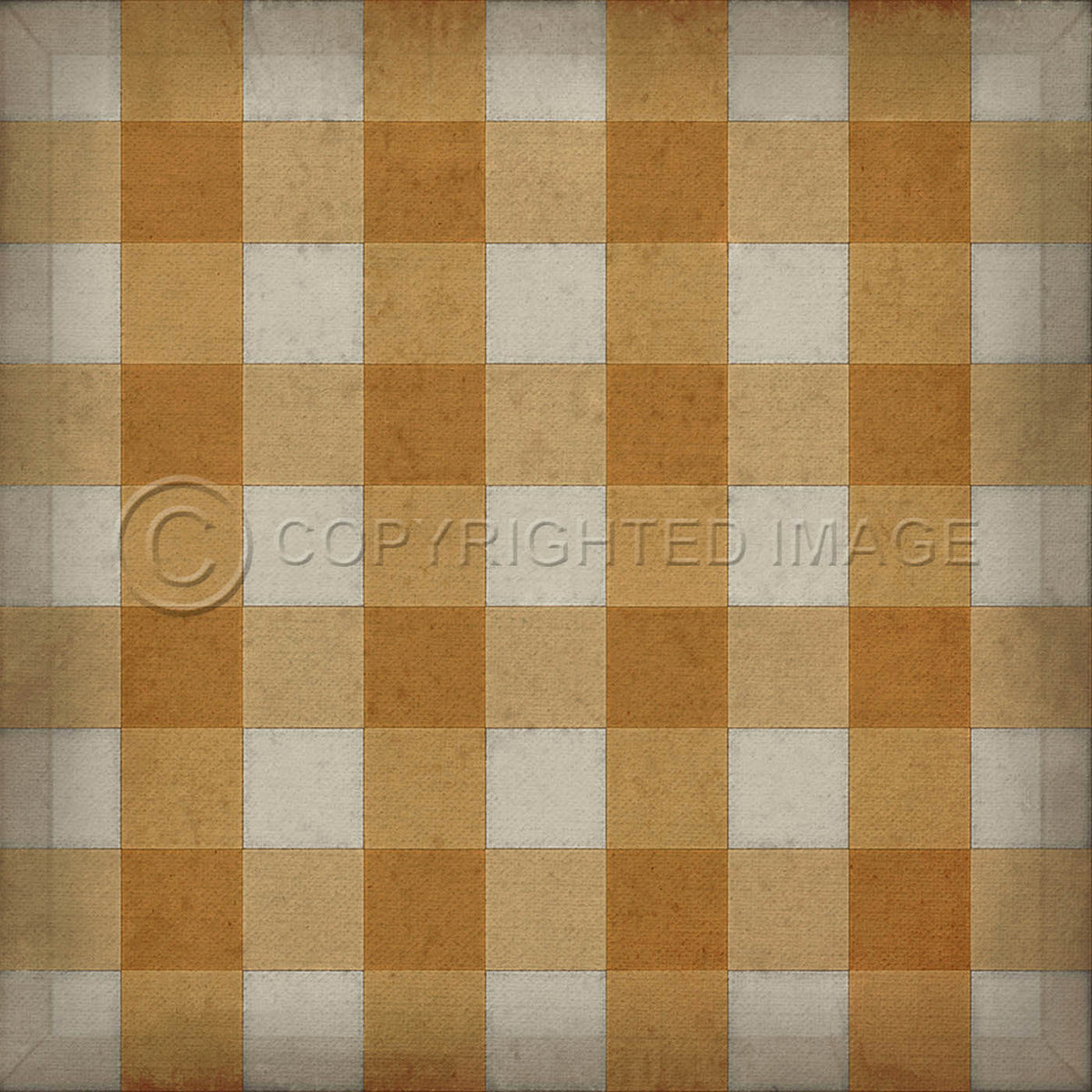 Gingham Canvas Yellow 48x48