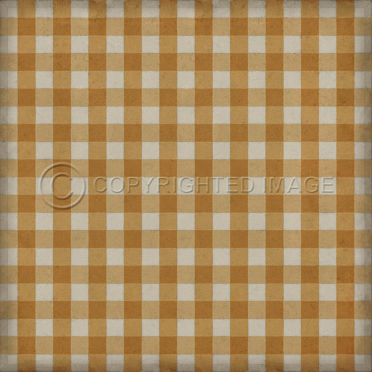 Gingham Canvas Yellow 96x96