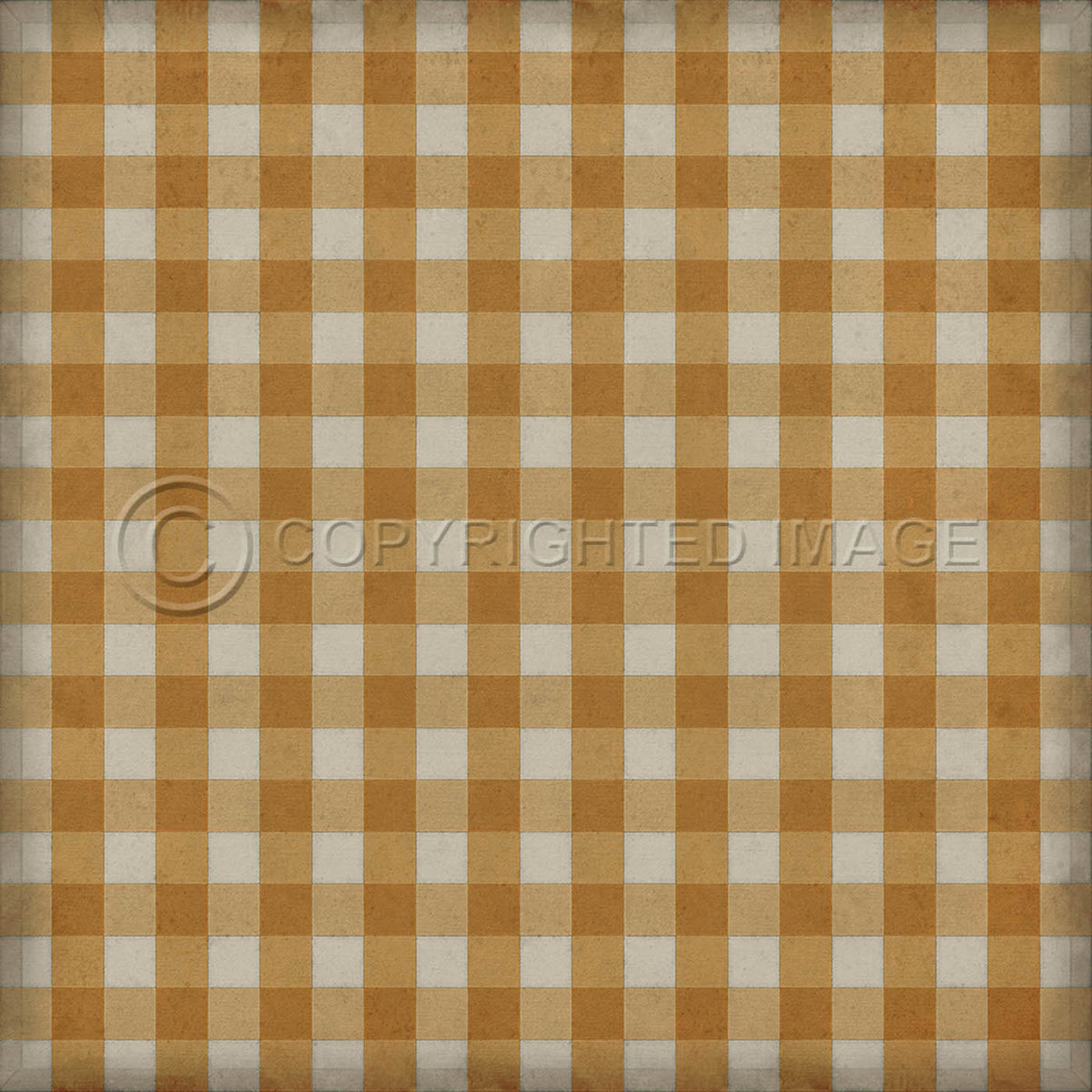 Gingham Canvas Yellow 120x120