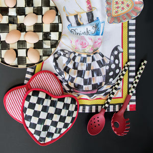 Courtly Check Pasta Spoon - Red