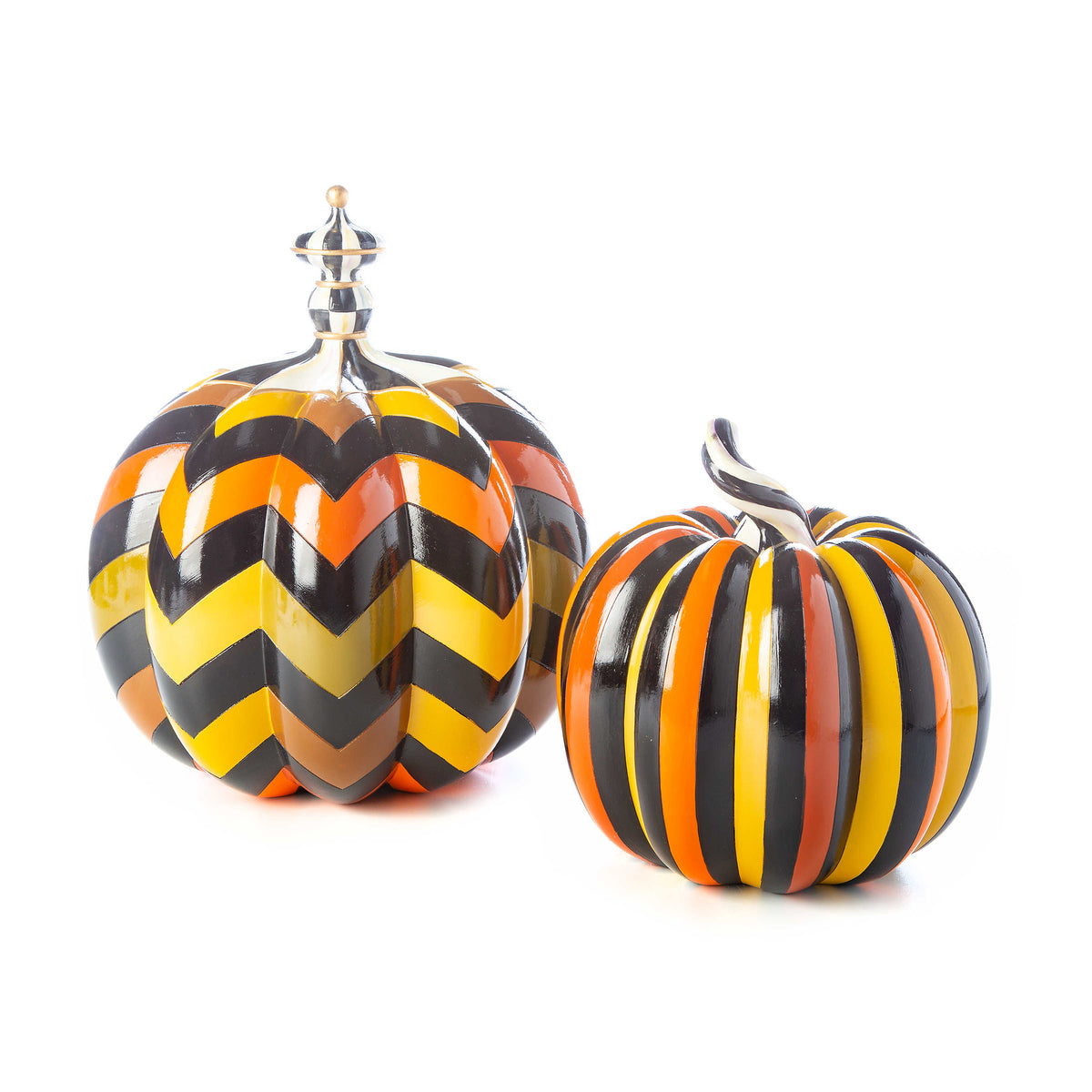 Autumn Pinstripe Pumpkin - Small