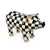 Courtly Check Pig Figurine