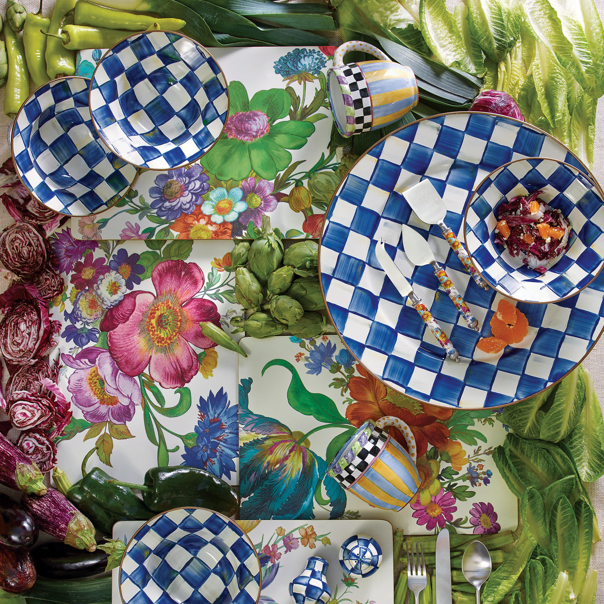 Supper Club Cheese Knife Set - Flower Market