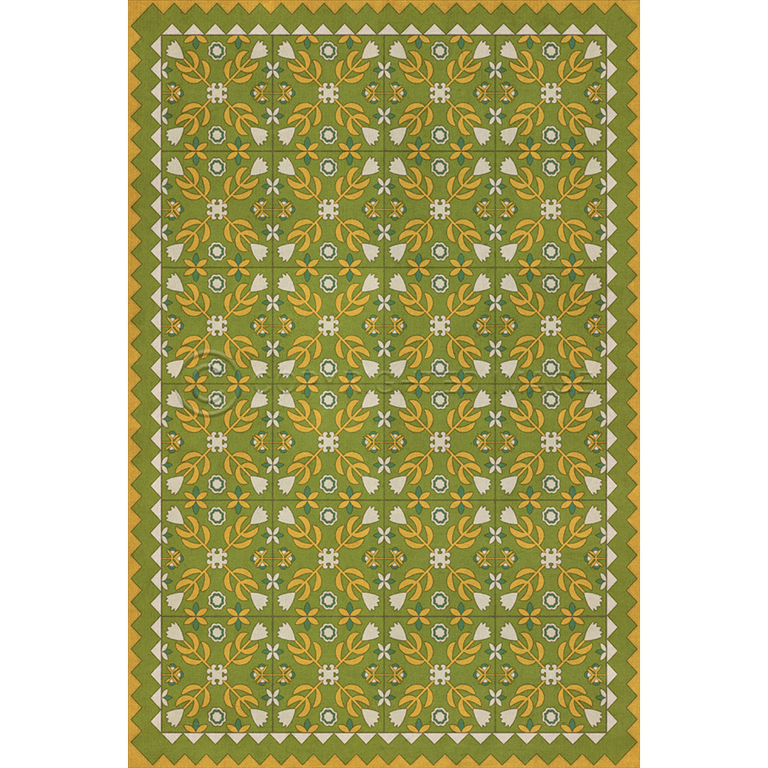 Floral Quilt First Day of Spring 20x30