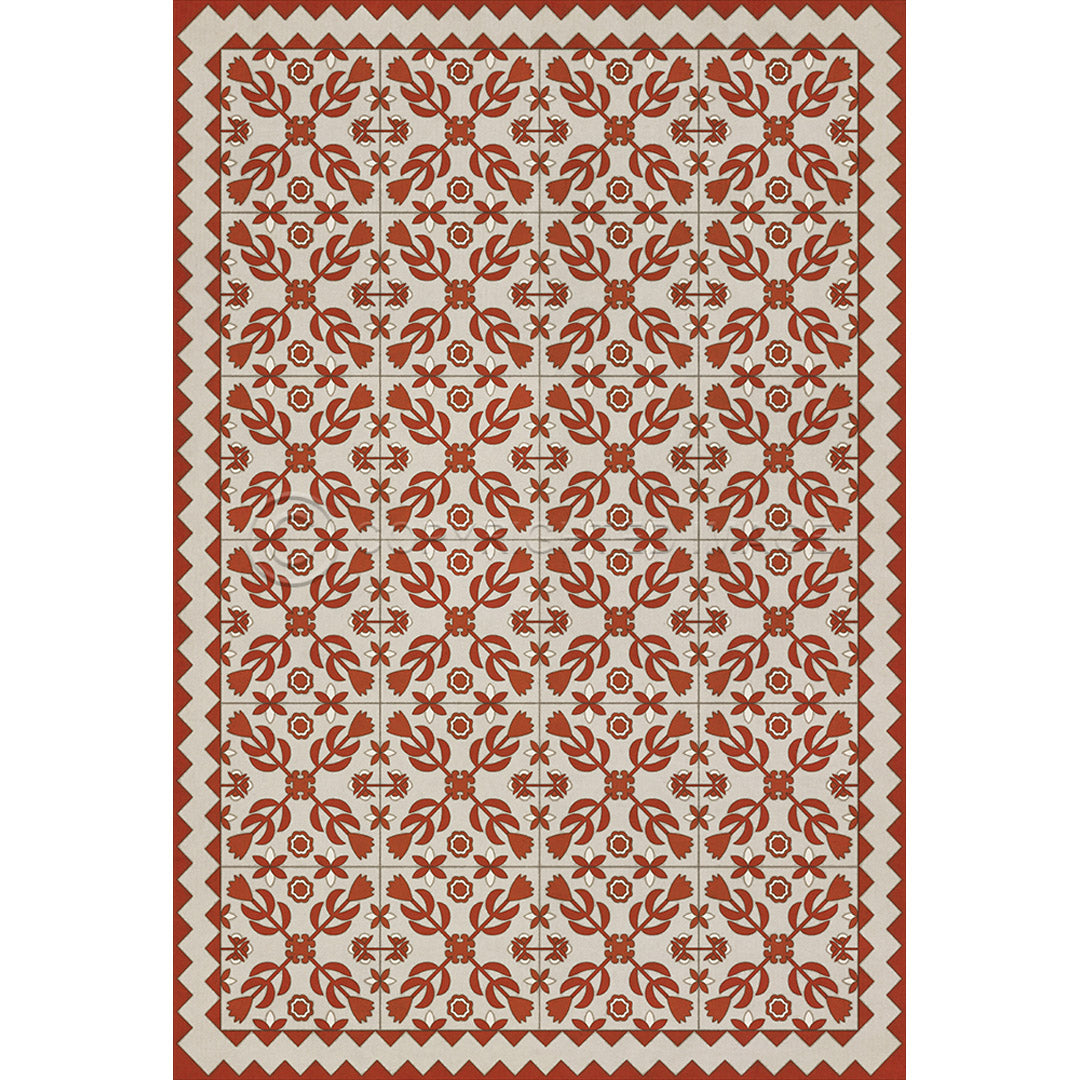 Floral Quilt This Old Village 20x30