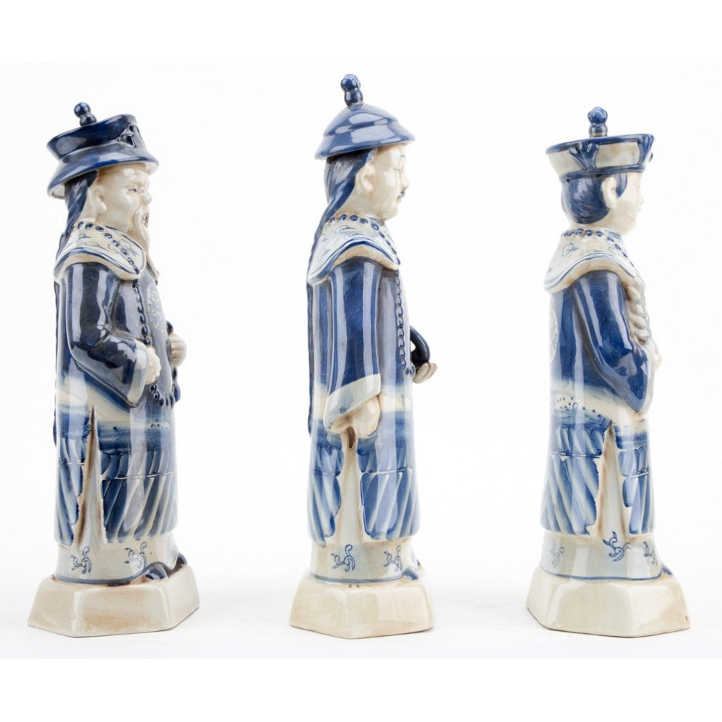 Men of the Orient Set of 3 - Blue and White