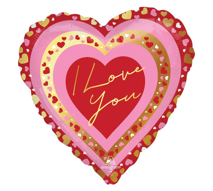 I Love You Heart Shaped Pretty Balloon