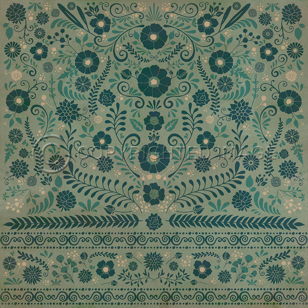 Pattern 36 A few Flowers at his feet   36x36