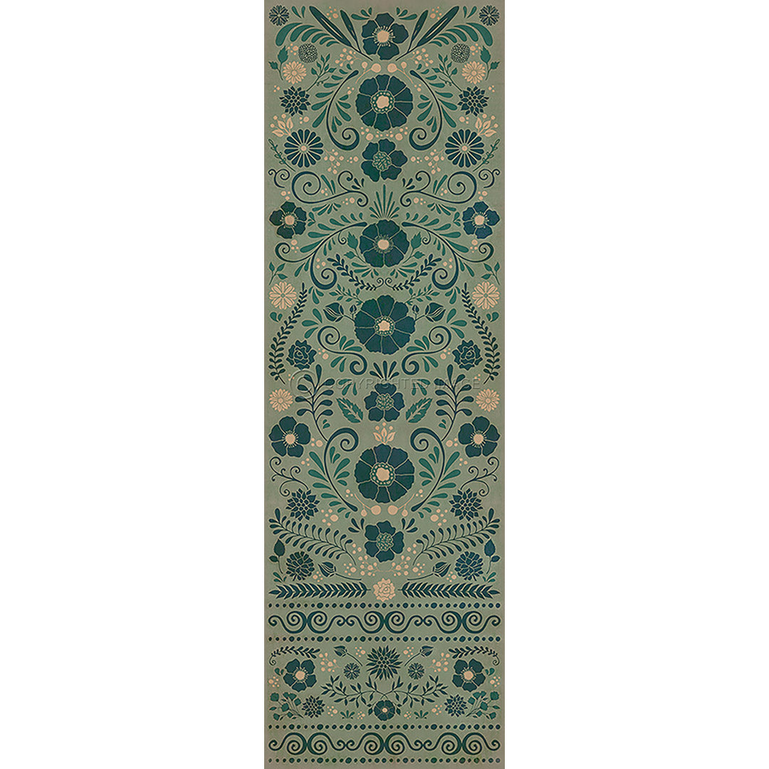 Pattern 36 A few Flowers at his feet   36x115