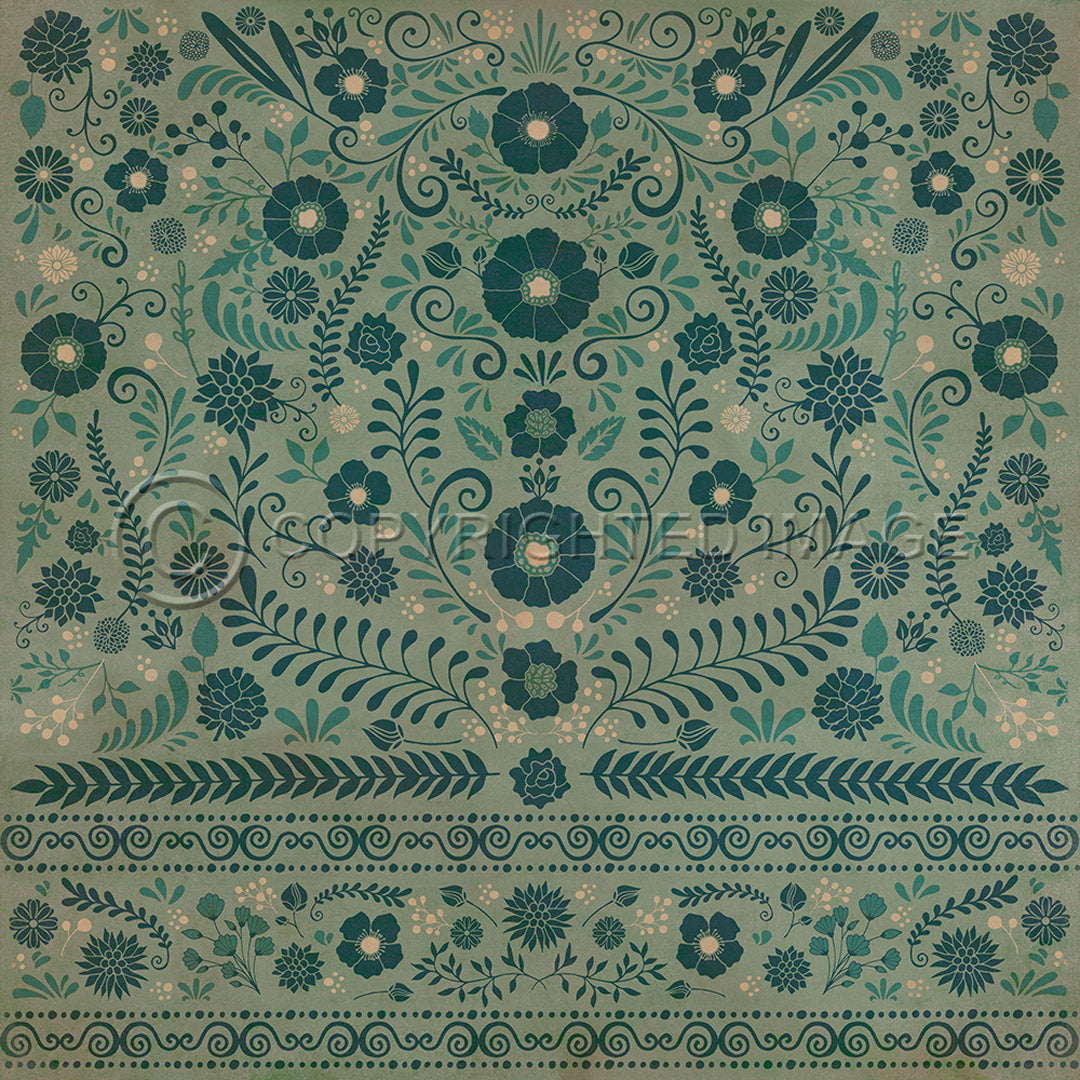 Pattern 36 A few Flowers at his feet   120x120