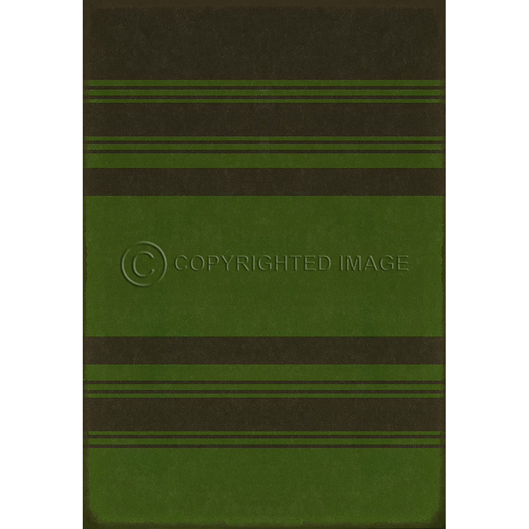 Pattern 50 Organic Stripes Black and Green    96x140