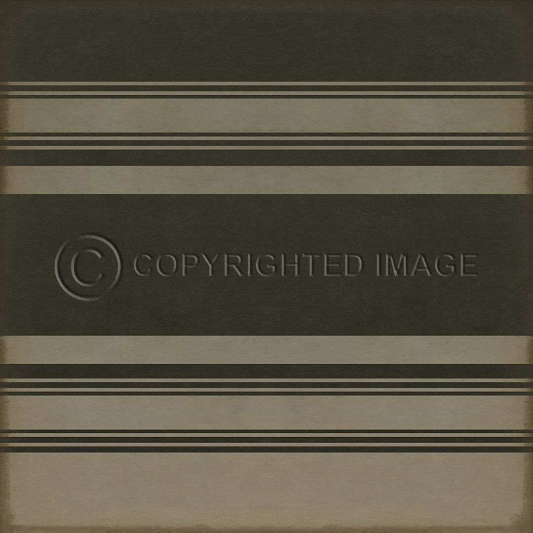 Pattern 50 Organic Stripes Black and Tan    120x120