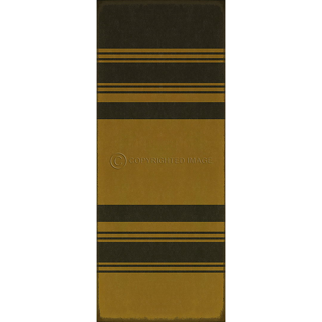 Pattern 50 Organic Stripes Black and Yellow    36x90