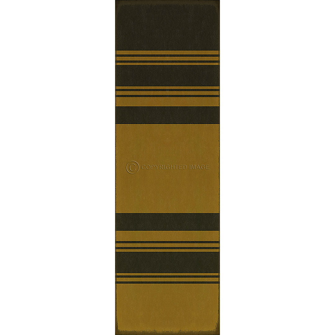 Pattern 50 Organic Stripes Black and Yellow    36x115