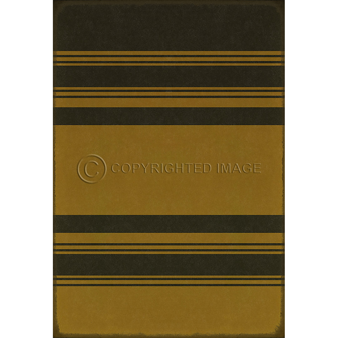 Pattern 50 Organic Stripes Black and Yellow    96x140